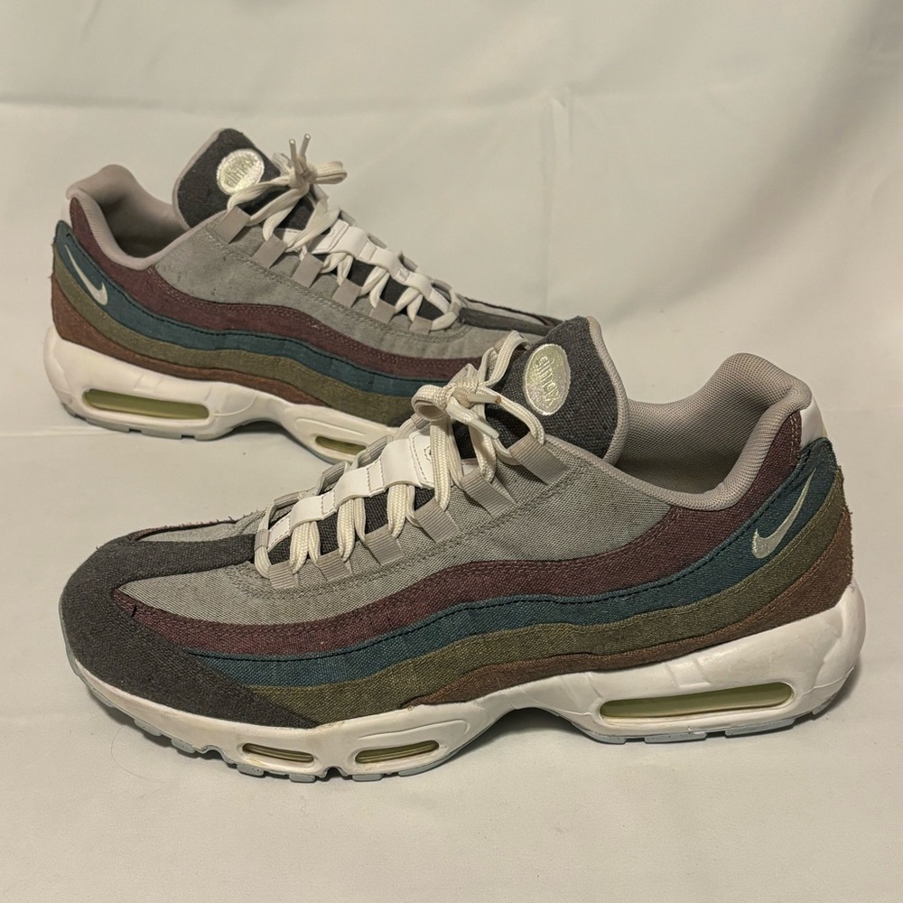 Nike Air Max 95 Recycled Canvas CK6478-001 Multicolor Men's Sneakers Size 15